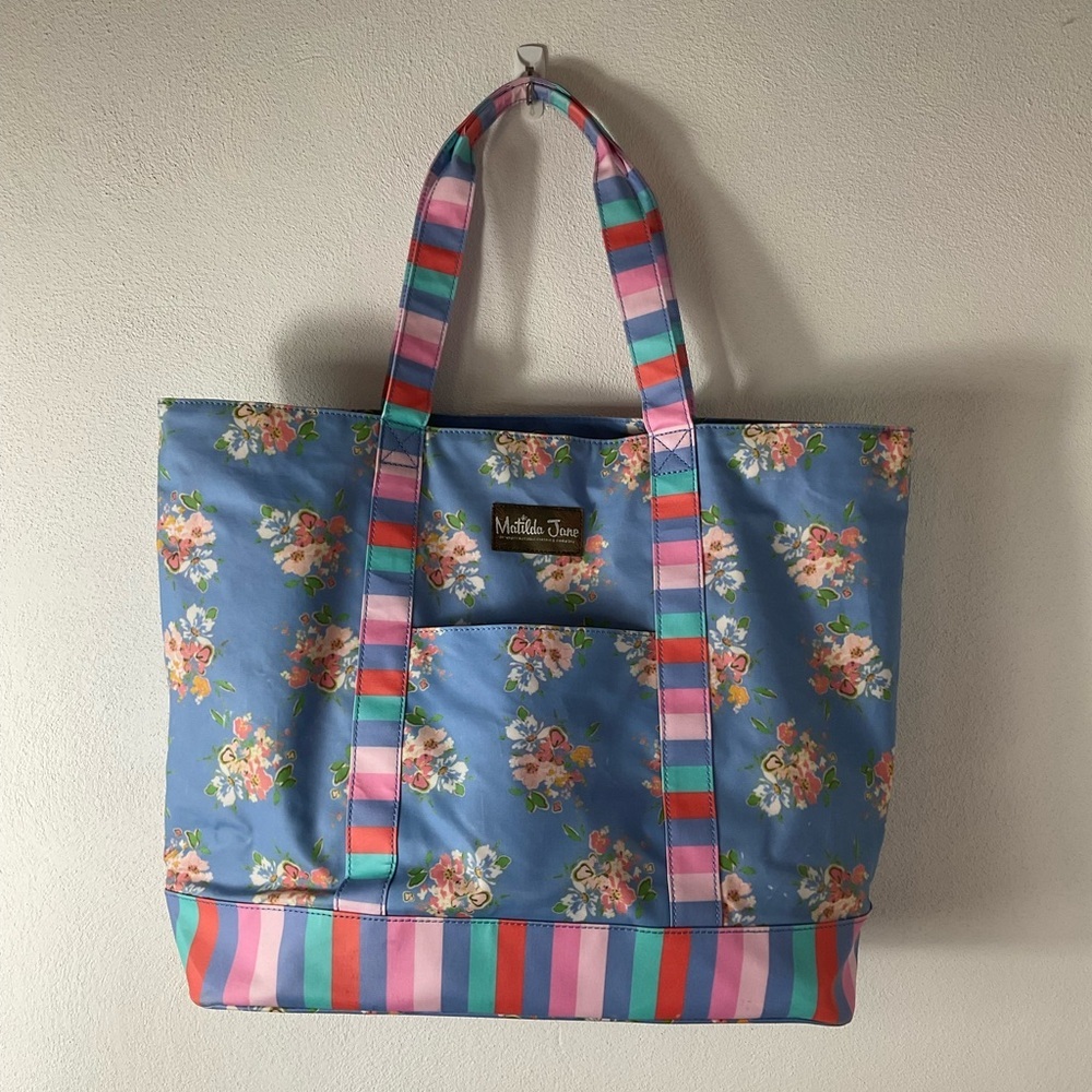 Matilda Jane Striped Floral Tote‎ Bag